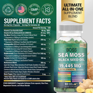 SeaMoss/Black Seed Oil Capsules